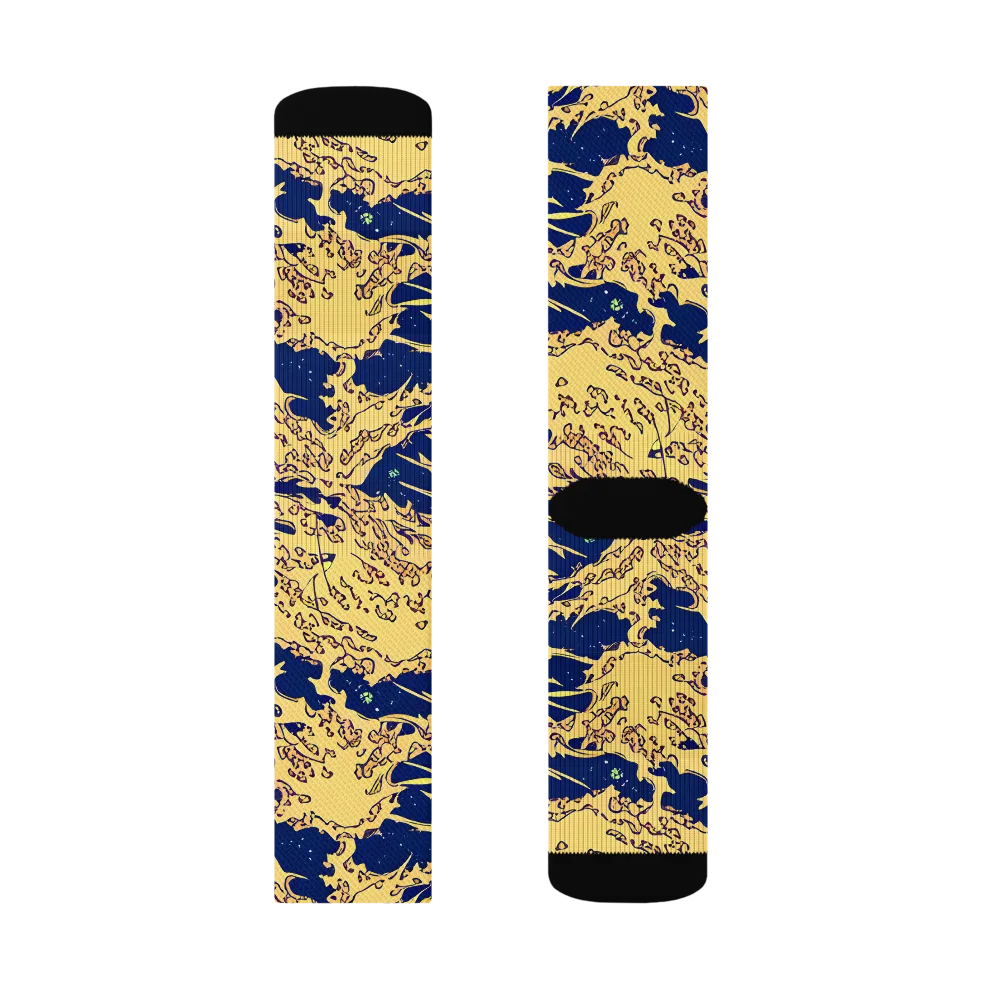 Celestial Ridge on Socks — Left Sock