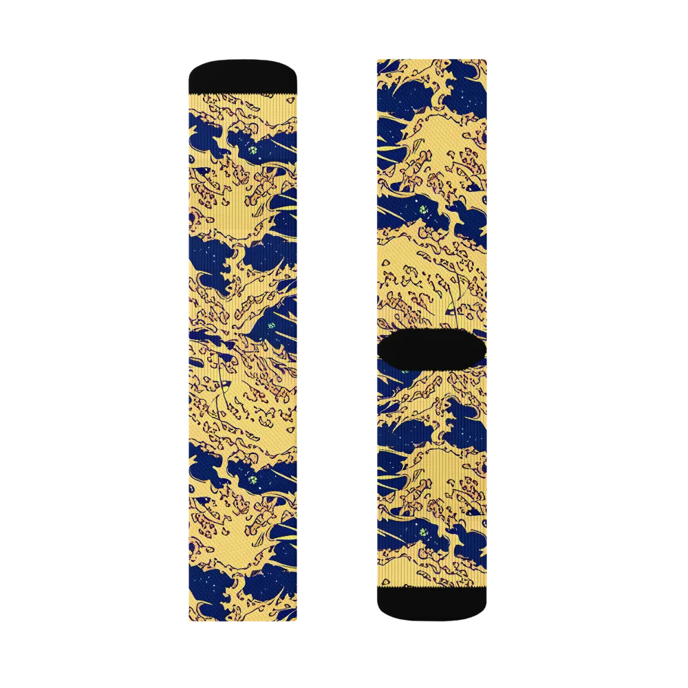 Celestial Ridge on Socks — Right Sock