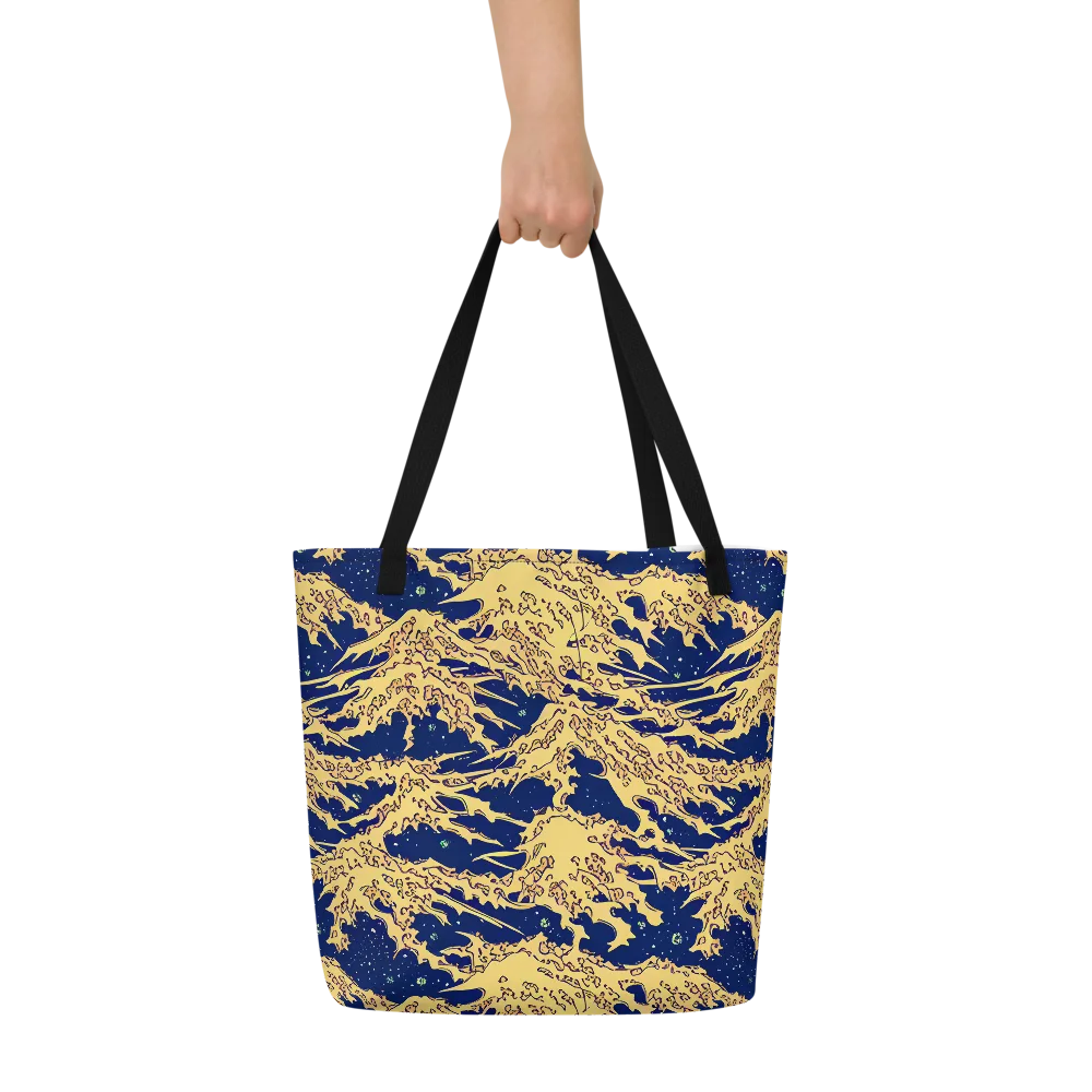 Celestial Ridge on Large Tote Bag W/ Pocket — Front
