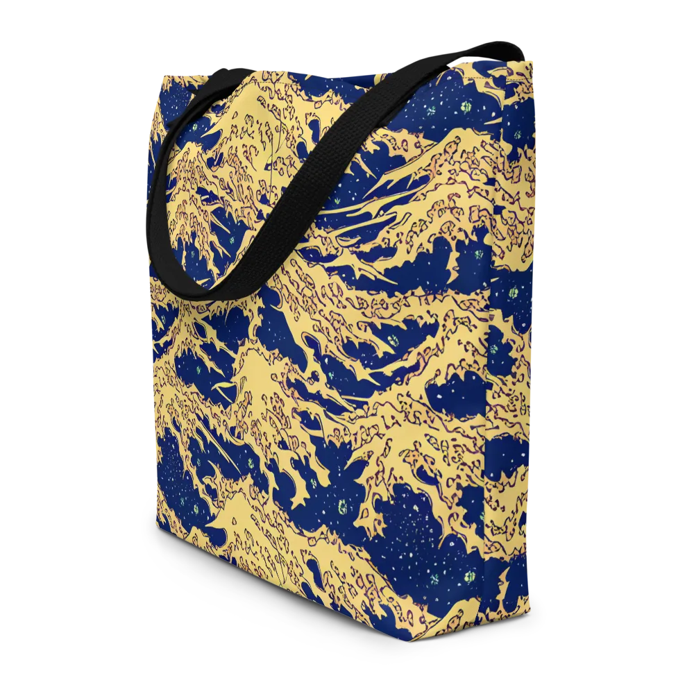 Celestial Ridge on Large Tote Bag W/ Pocket — Front