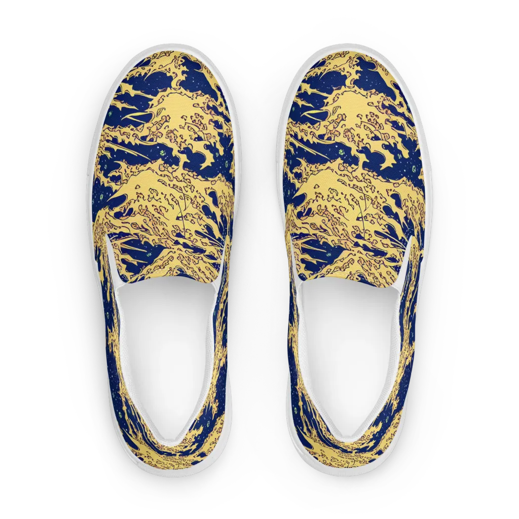 Celestial Ridge on Women's Slip-On Canvas Shoes — Front