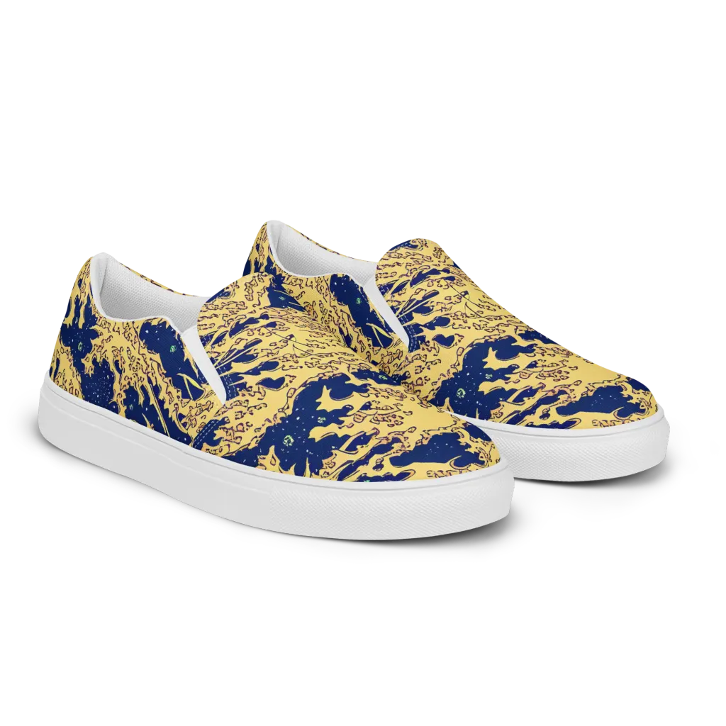 Celestial Ridge on Women's Slip-On Canvas Shoes — Right Front
