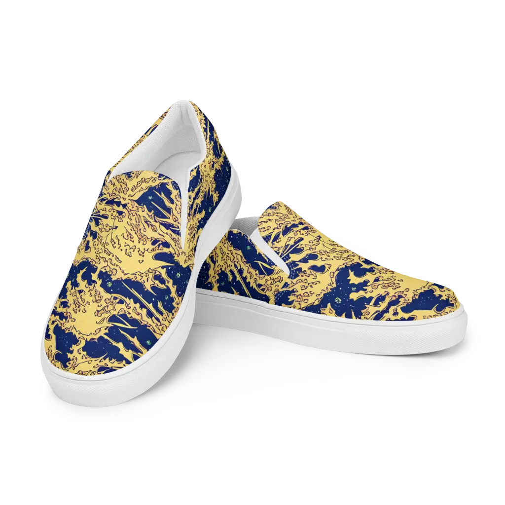 Celestial Ridge on Women's Slip-On Canvas Shoes — Left Front