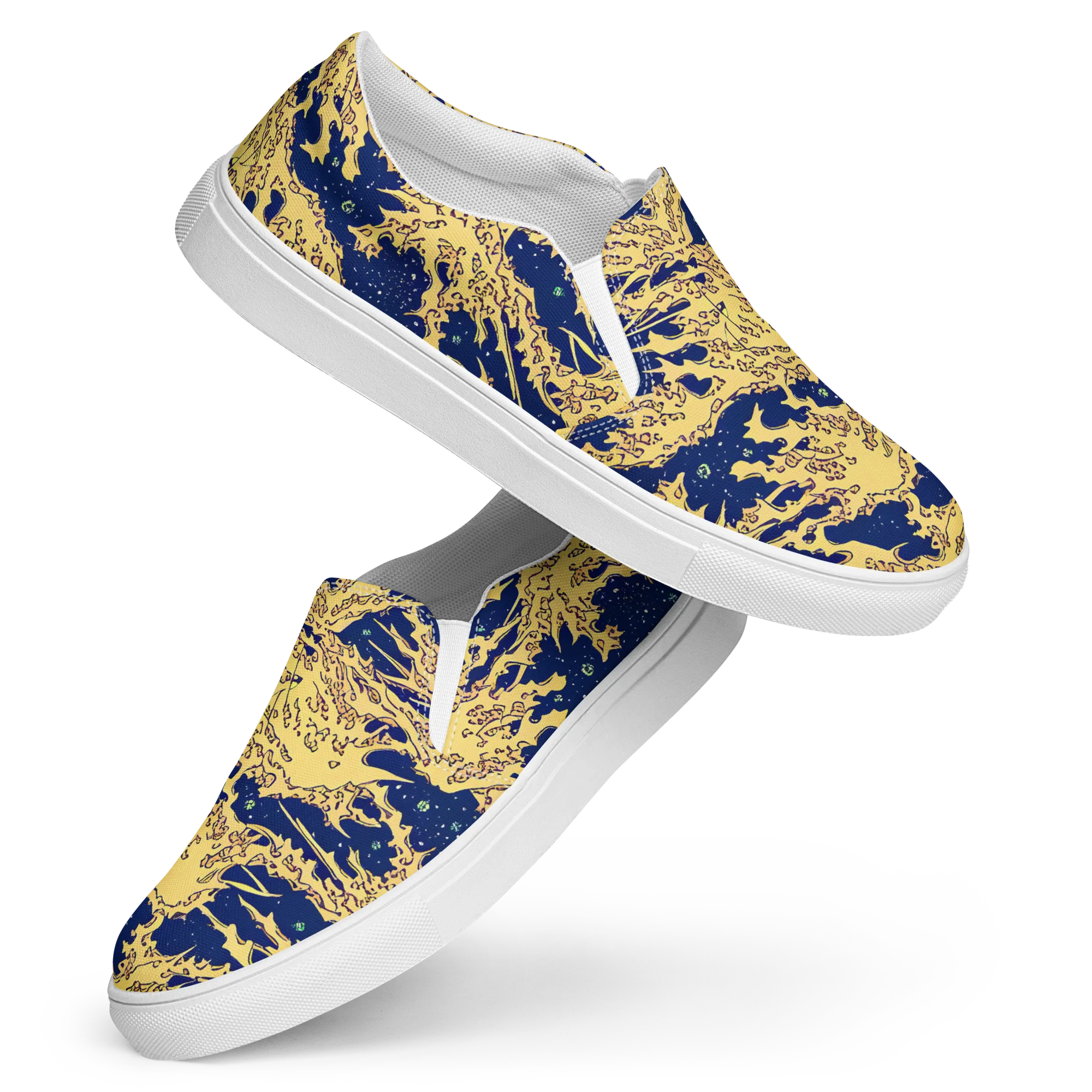 Celestial Ridge on Women's Slip-On Canvas Shoes — Front