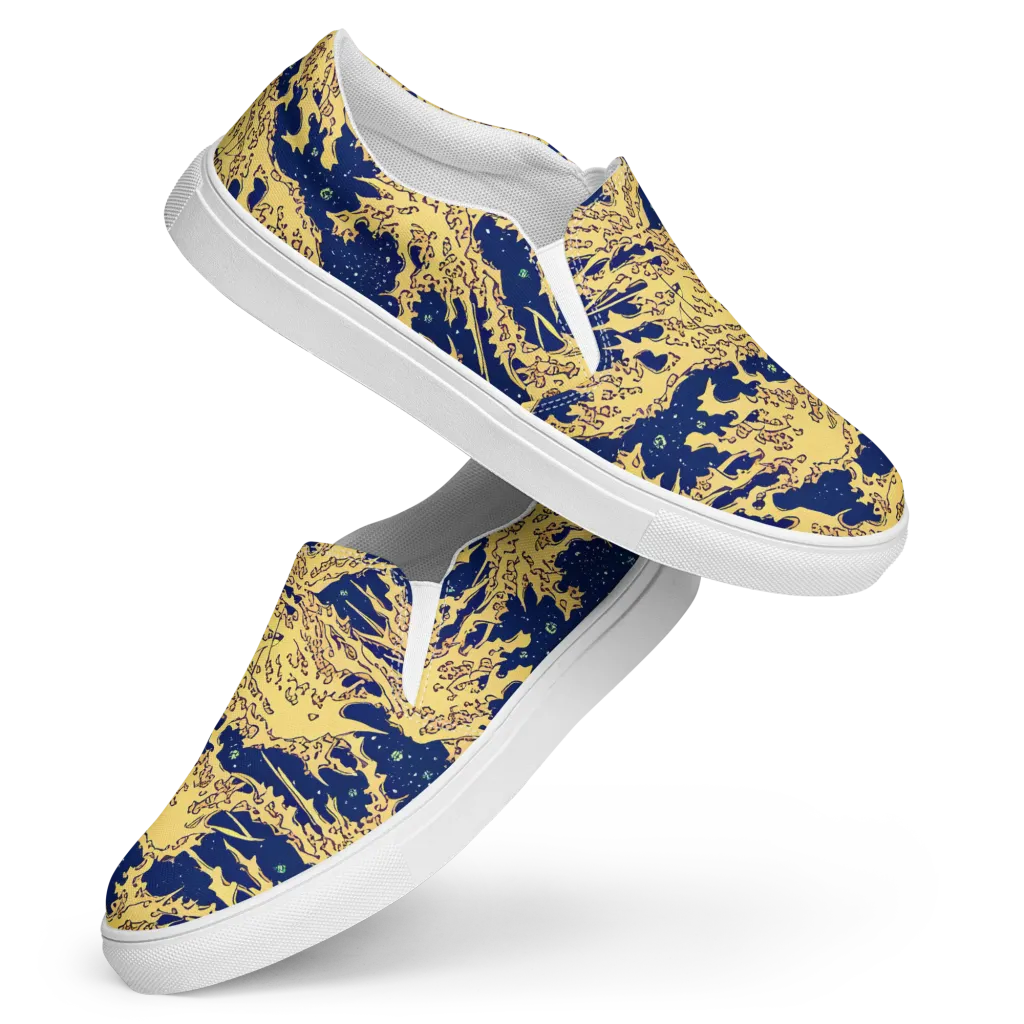 Celestial Ridge on Women's Slip-On Canvas Shoes — Front