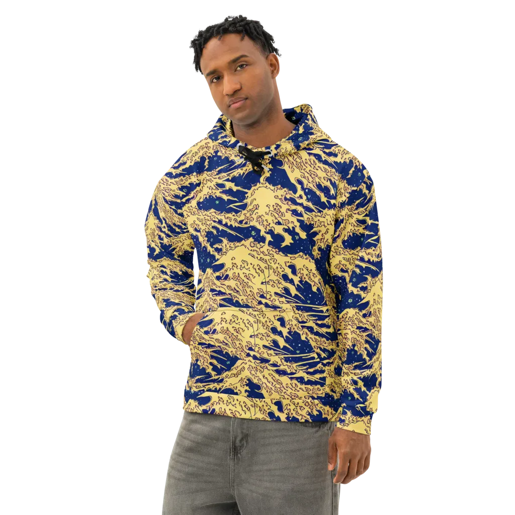 Celestial Ridge on Cotton Hoodie — Left Front