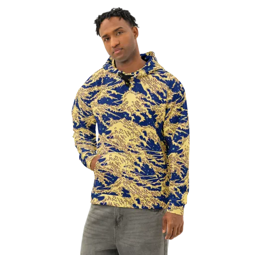 Celestial Ridge on a Cotton Hoodie