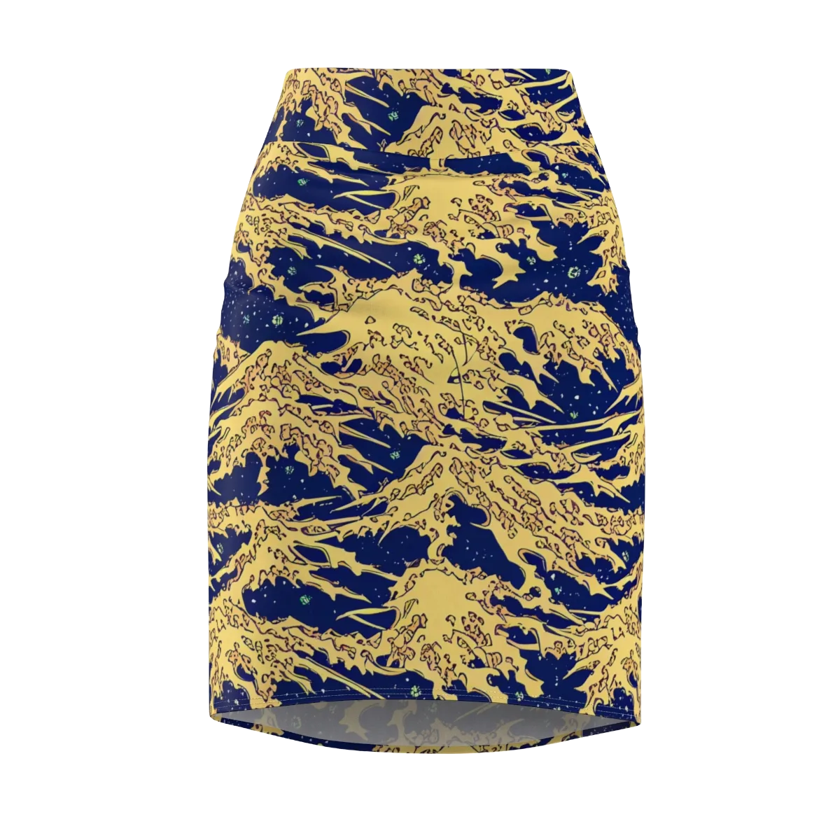 Celestial Ridge on Pencil Skirt — Front