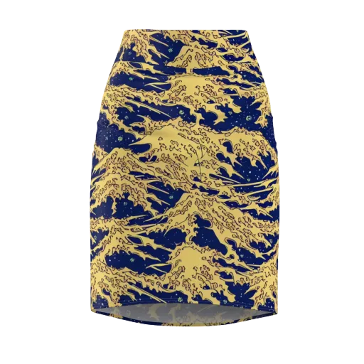 Celestial Ridge on a Pencil Skirt