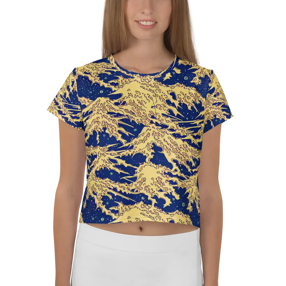 Celestial Ridge on Crop Tee — Front