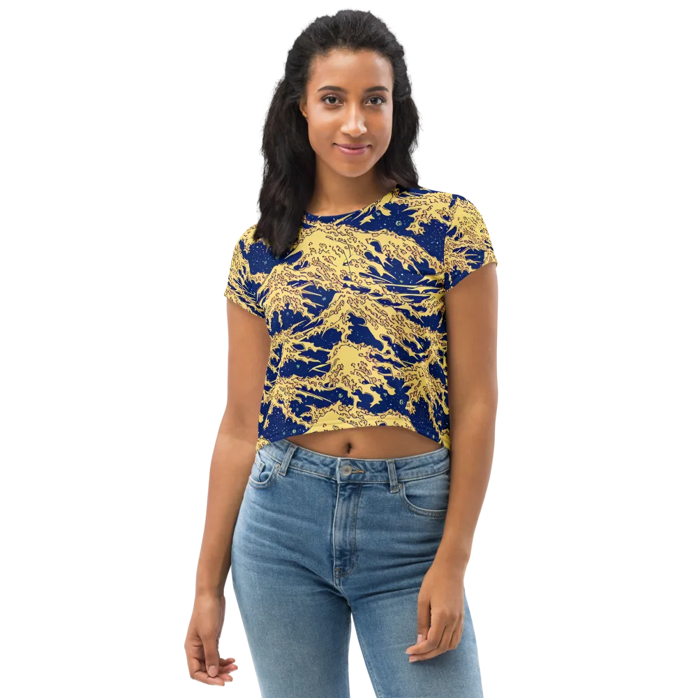 Celestial Ridge on Crop Tee — Front
