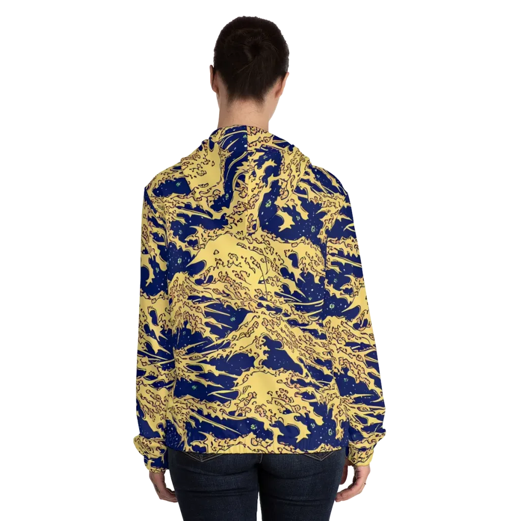 Celestial Ridge on Women's Full-Zip Hoodie — Back On Person