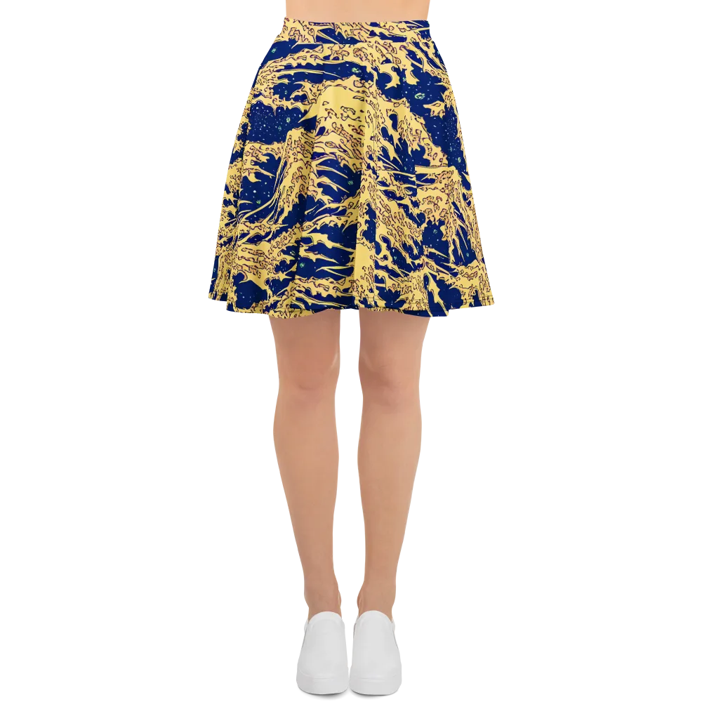 Celestial Ridge on Skater Skirt — Front