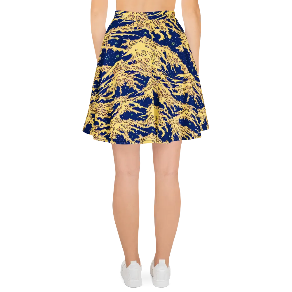 Celestial Ridge on Skater Skirt — Back