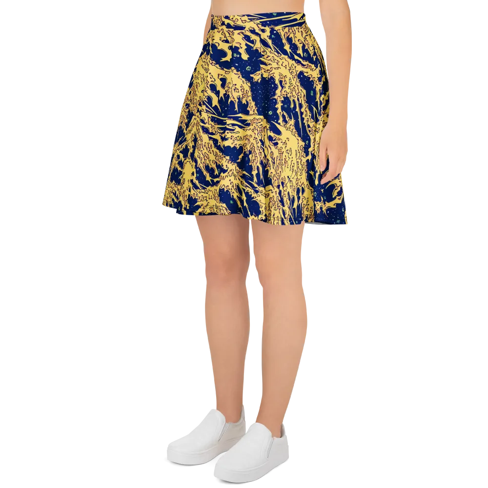 Celestial Ridge on Skater Skirt — Left