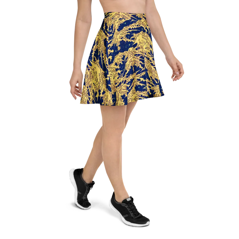 Celestial Ridge on Skater Skirt — Right