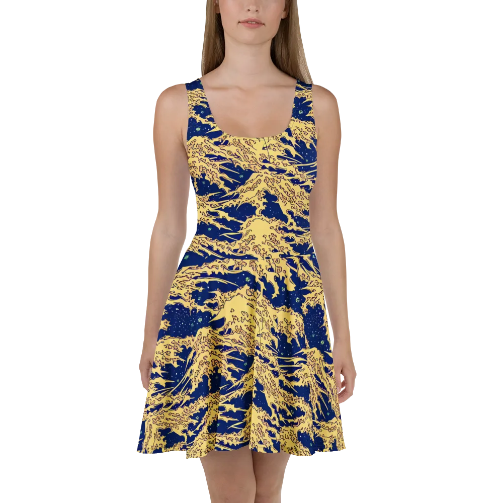 Celestial Ridge on Skater Dress — Front