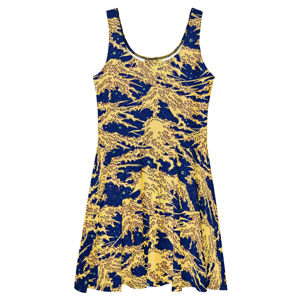 Celestial Ridge on Skater Dress — Front