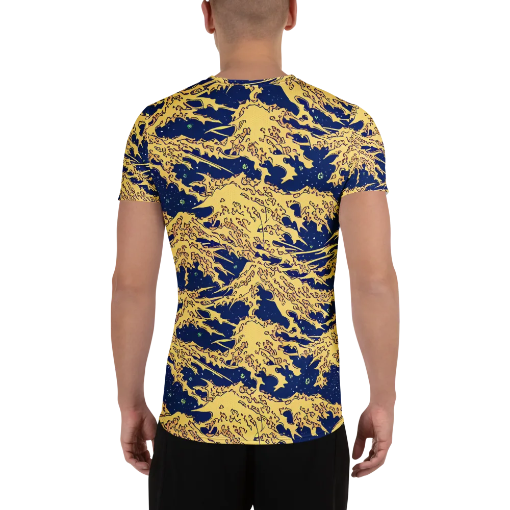 Celestial Ridge on Men's Athletic T-Shirt — Back