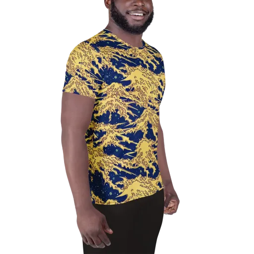 Celestial Ridge on a Men's Athletic T-Shirt