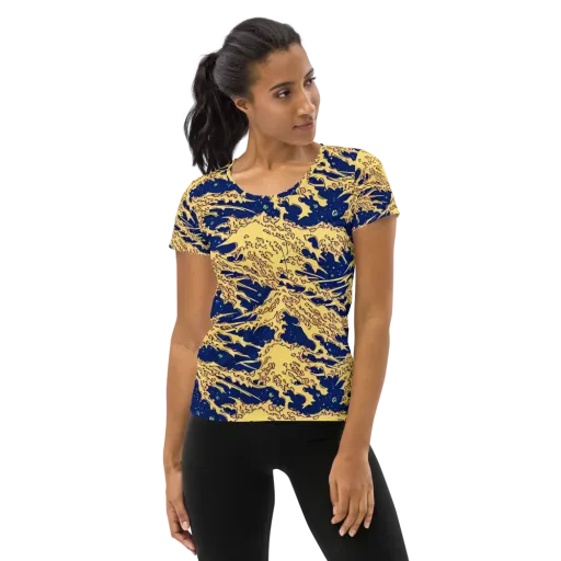 Celestial Ridge on a Women's Athletic T-Shirt