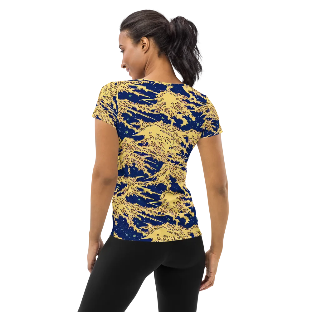 Celestial Ridge on Women's Athletic T-Shirt — Back