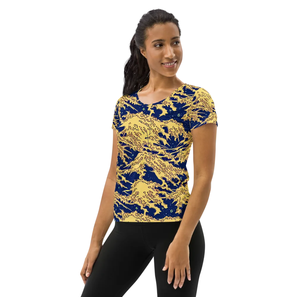 Celestial Ridge on Women's Athletic T-Shirt — Left
