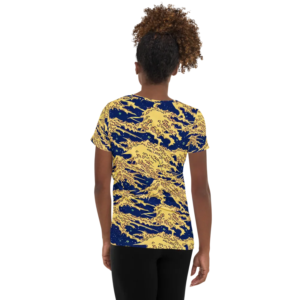 Celestial Ridge on Women's Athletic T-Shirt — Back