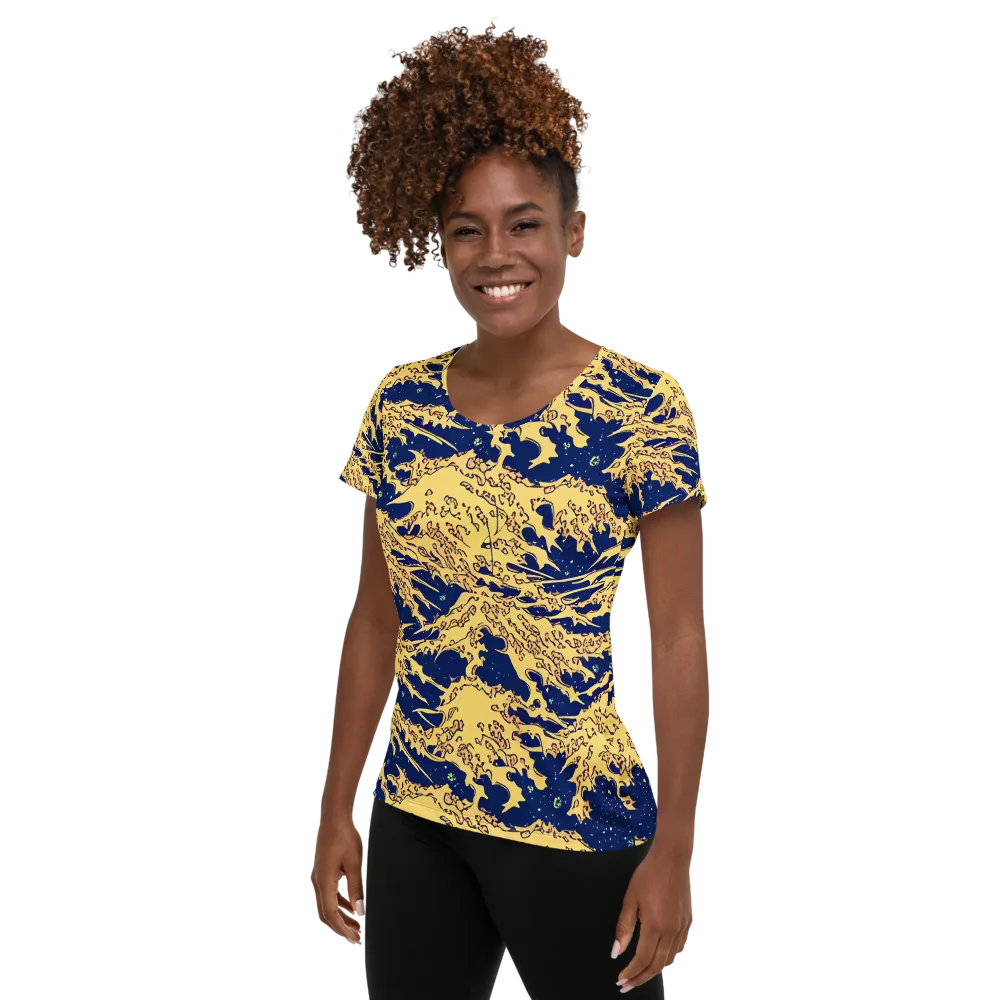 Celestial Ridge on Women's Athletic T-Shirt — Left