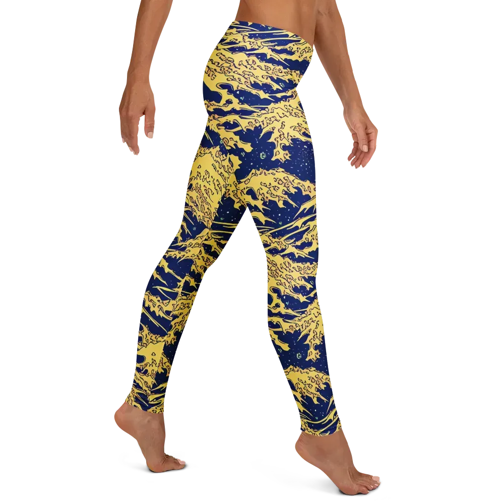 Celestial Ridge on Leggings — Right