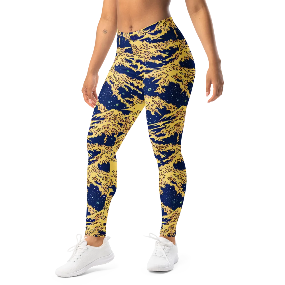 Celestial Ridge on Leggings — Left Front