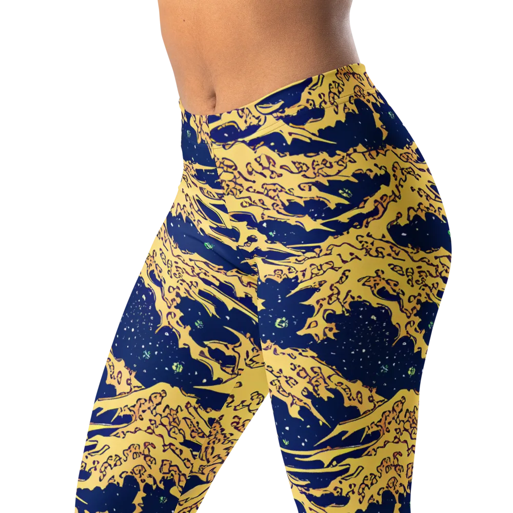 Celestial Ridge on Leggings — Left Front