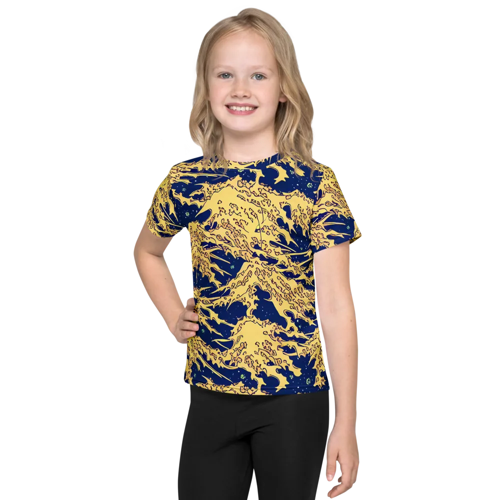 Celestial Ridge on Kids Crew Neck T-Shirt — Front