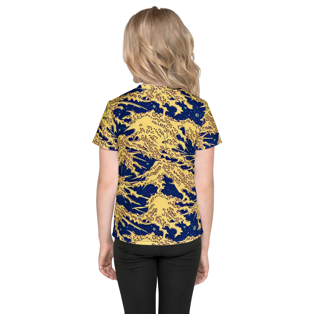 Celestial Ridge on Kids Crew Neck T-Shirt — Back