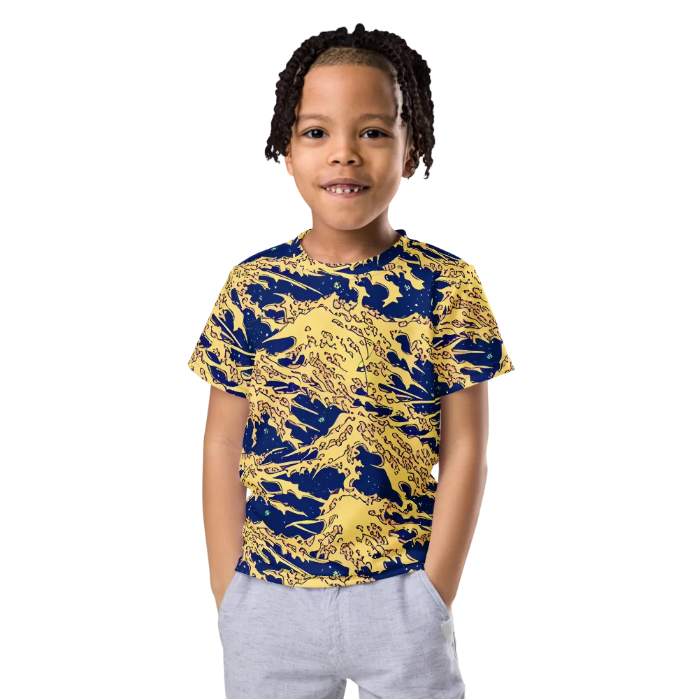 Celestial Ridge on Kids Crew Neck T-Shirt — Front