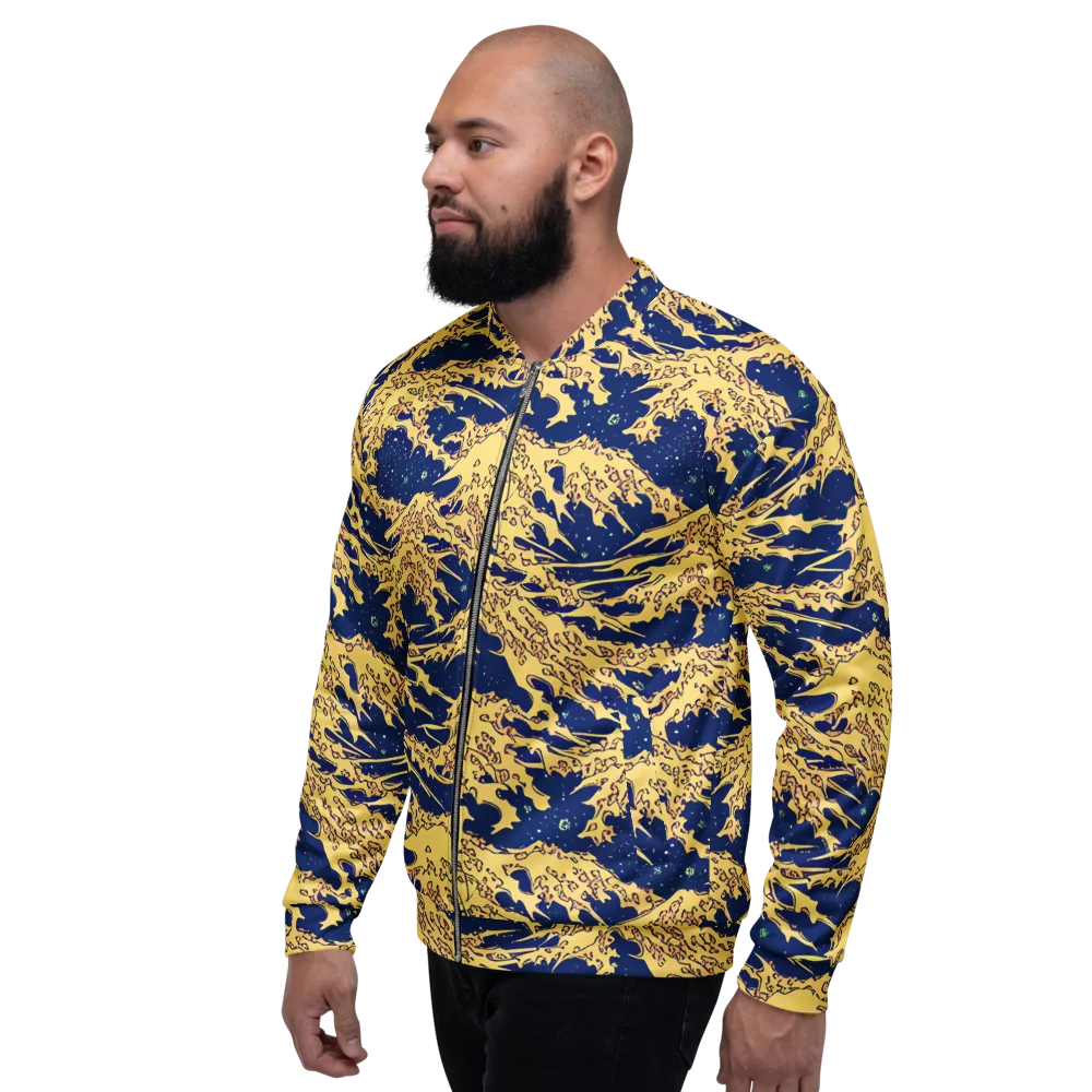 Celestial Ridge on Bomber Jacket — Left
