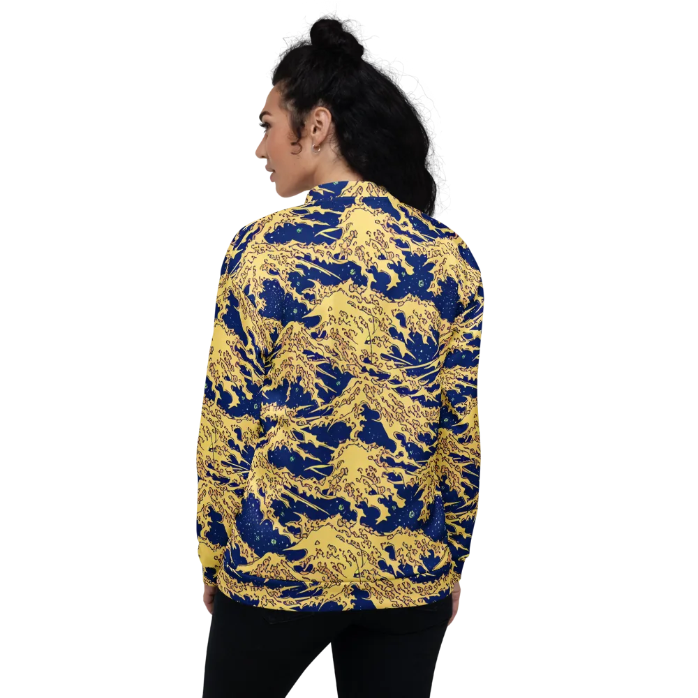 Celestial Ridge on Bomber Jacket — Back
