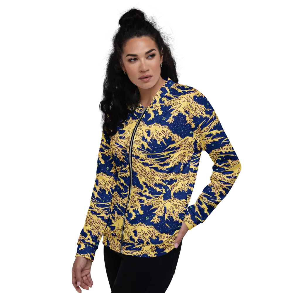 Celestial Ridge on Bomber Jacket — Left