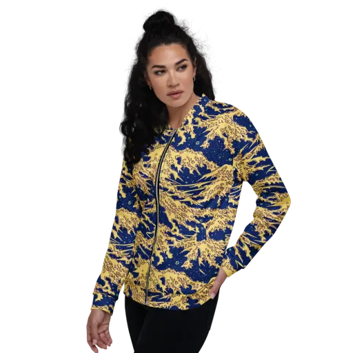 Celestial Ridge on a Bomber Jacket