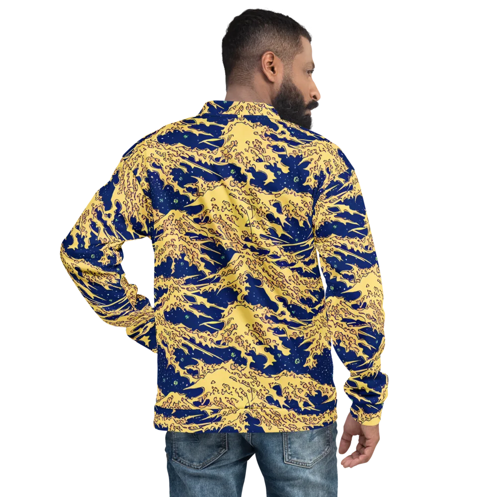 Celestial Ridge on Bomber Jacket — Back
