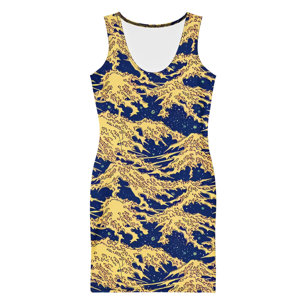 Celestial Ridge on Bodycon Dress — Front