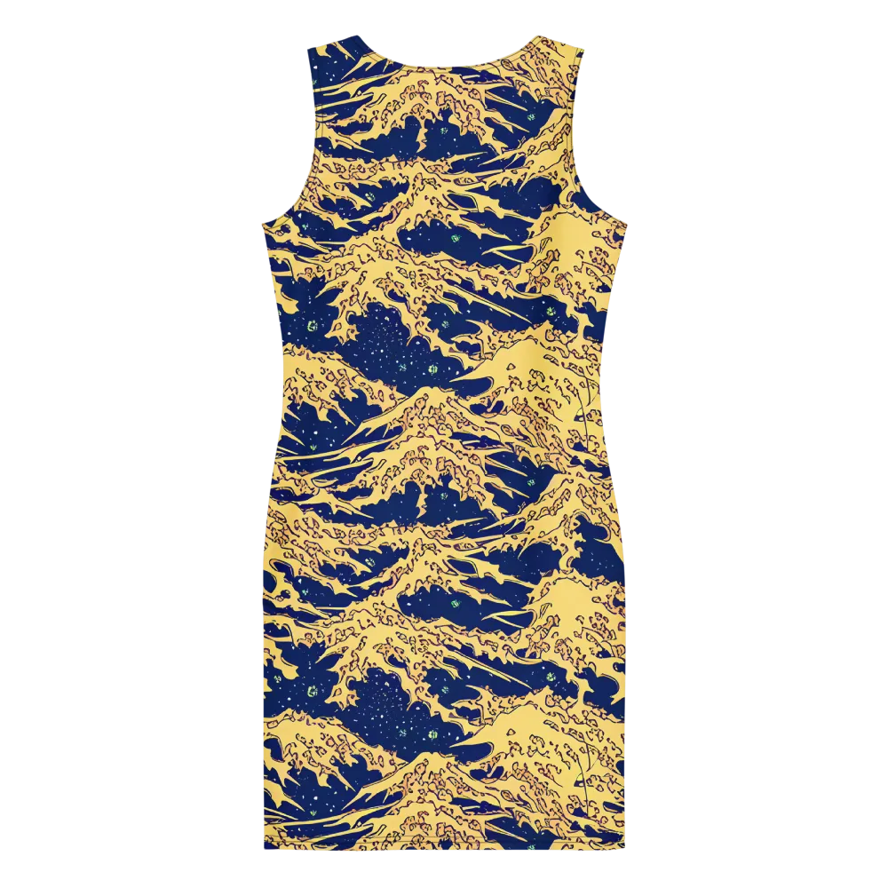 Celestial Ridge on Bodycon Dress — Back