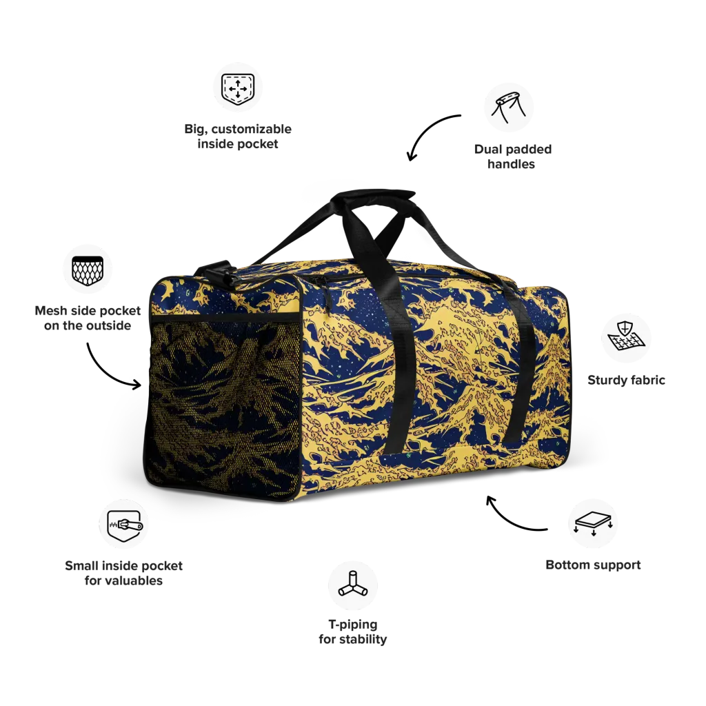 Celestial Ridge on Duffle Bag — Right Front