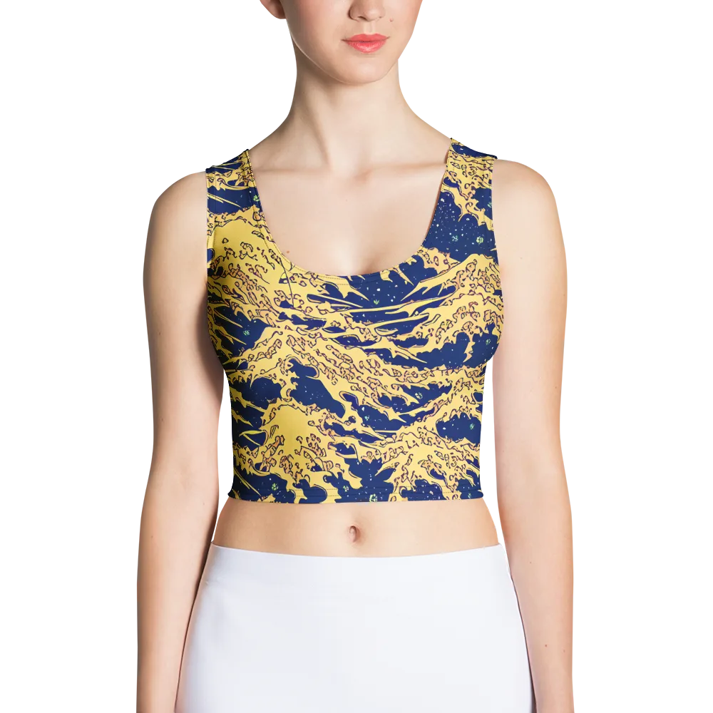 Celestial Ridge on Crop Top — Front