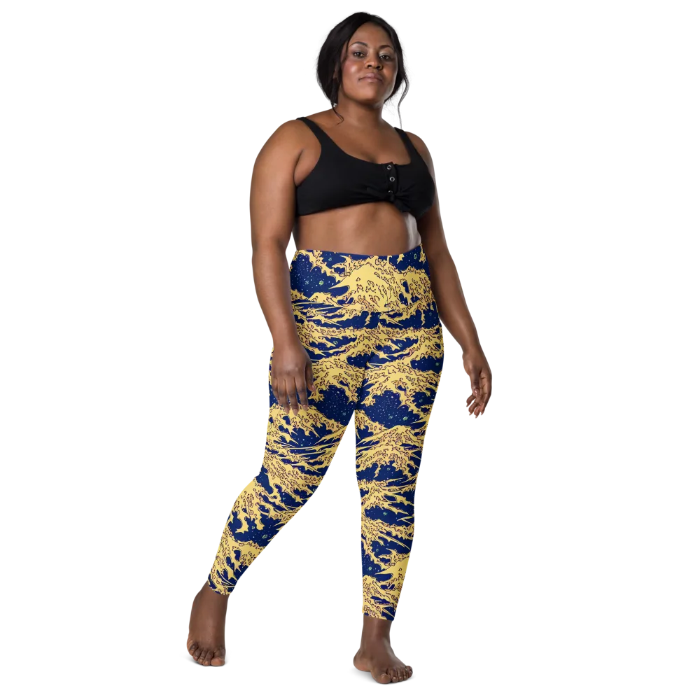 Celestial Ridge on Leggings with Pockets — Front