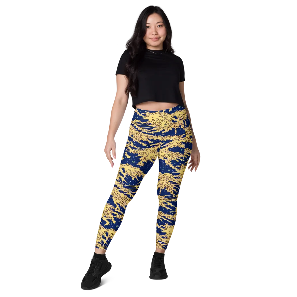 Celestial Ridge on Leggings with Pockets — Front