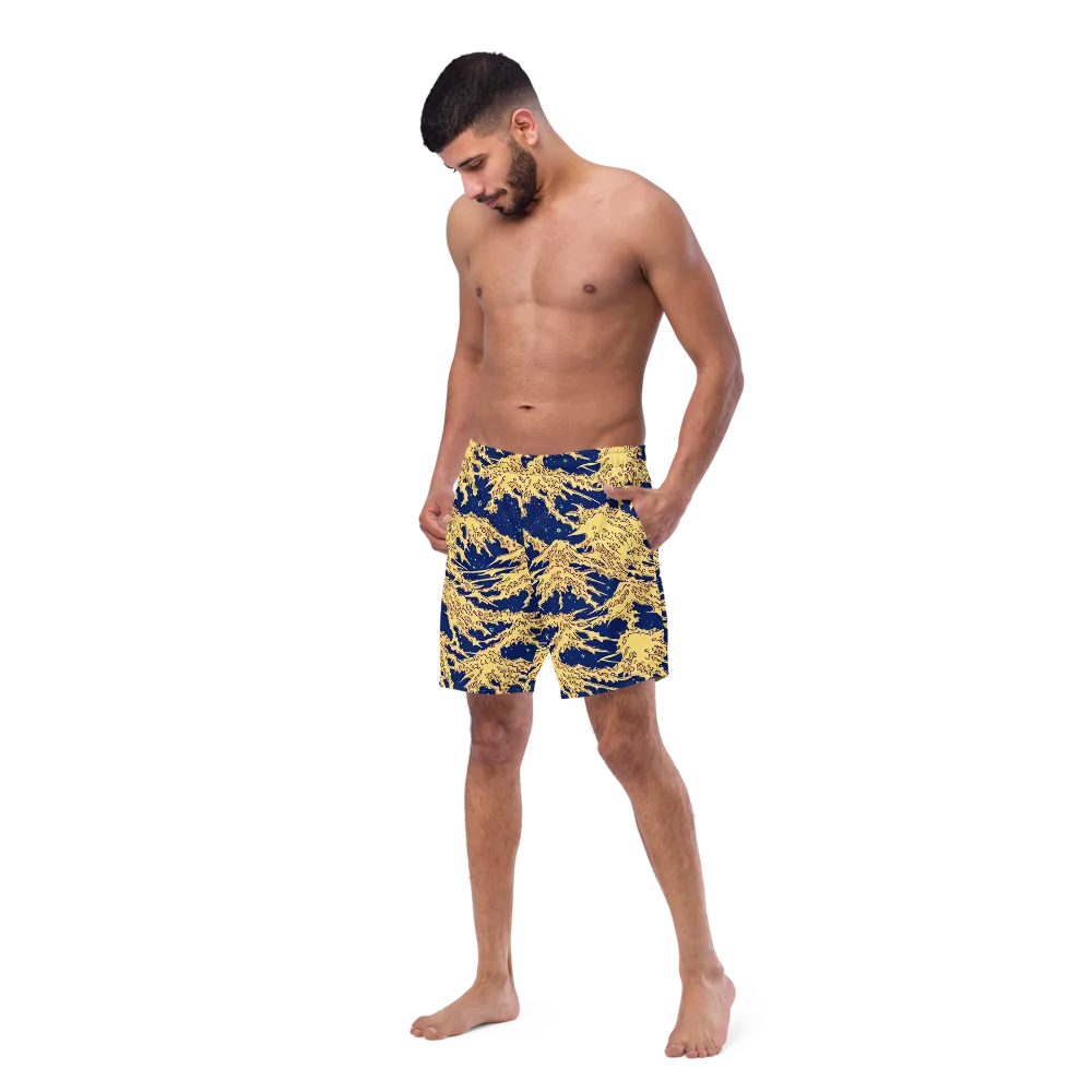 Celestial Ridge on Swim Trunks — Left Front