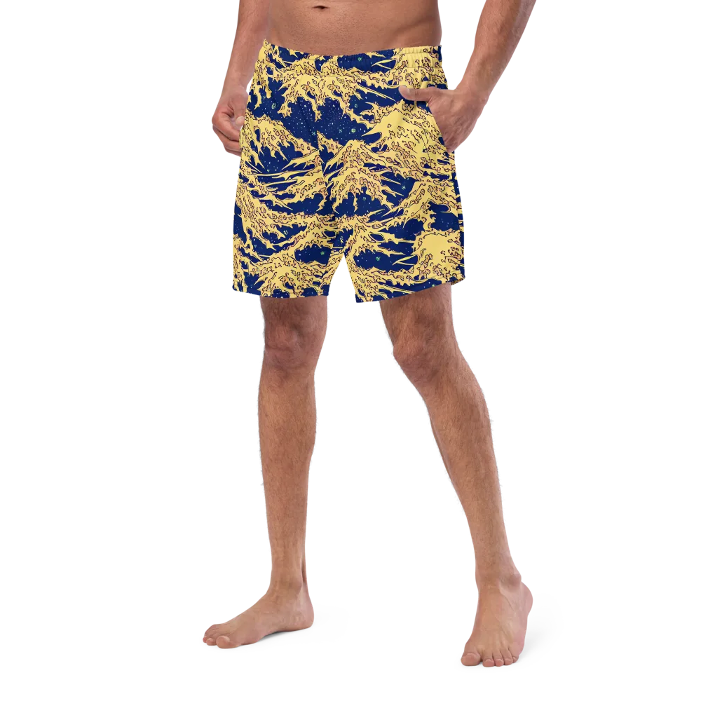 Celestial Ridge on Swim Trunks — Left Front