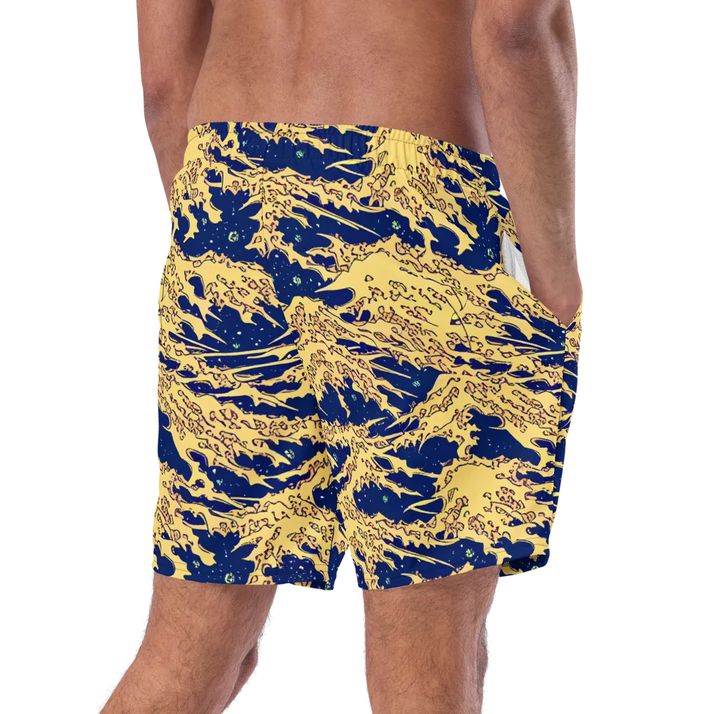 Celestial Ridge on Swim Trunks — Right Back