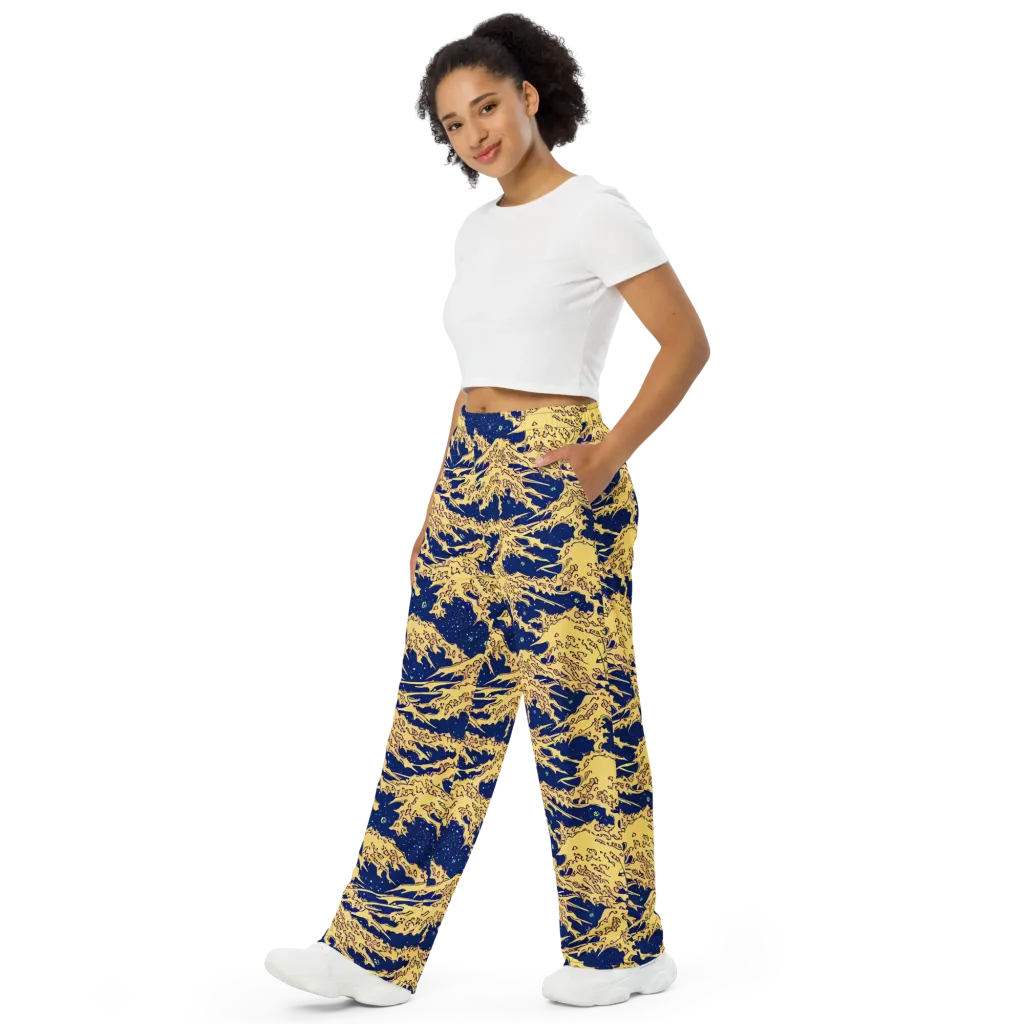 Celestial Ridge on Wide-Leg Pants — Left Front